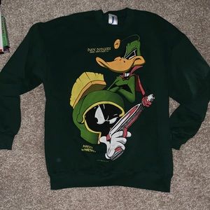 Duck dodgers and Marvin the Martian crewneck